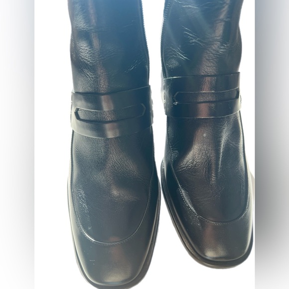 No. 6 Store Arne Zip-Up Leather Ankle Boot in Black size 40 made in Italy - Picture 6 of 10